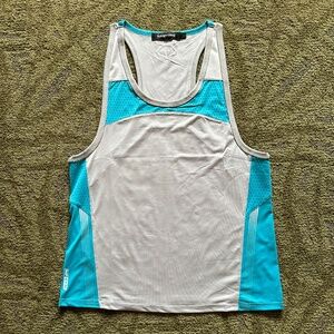 Nasty Pig "Agility" Tank Top, Medium. Teal & Grey.